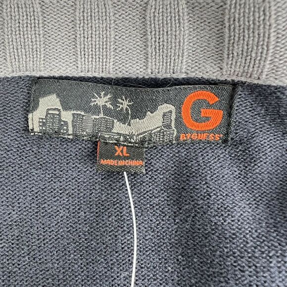 Men’s G by Guess Sweater Cardigan Long Sleeve X Large Gray - Picture 5 of 9